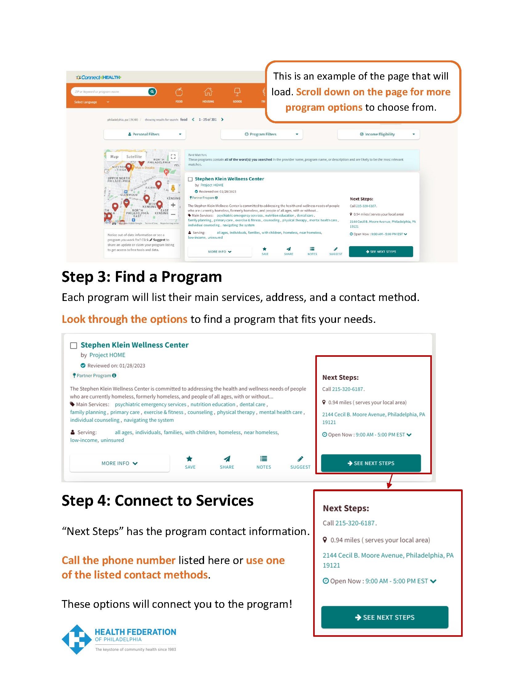 Connect4Health guide page 2