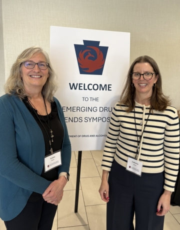 Kristin Walker, left, and Catherine Abrams.